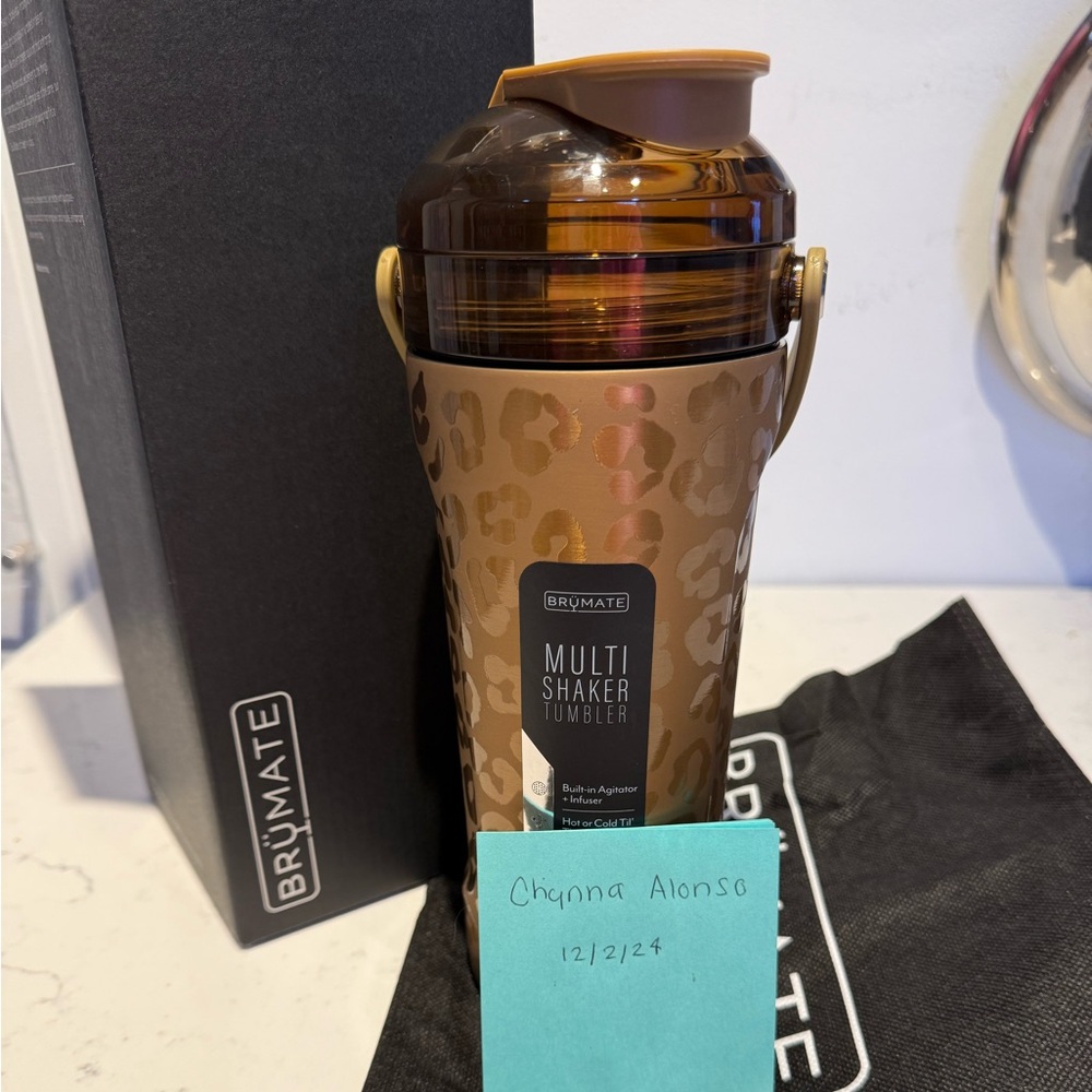 Brunate multi shaker gold leopard brand new